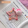 Pinza de presión para el pelo con diseño de estrellas de dibujos animados de colores para niñas pequeñas, Pinza creativa de estrella dulce Sanrio, Pinza de presión para el pelo