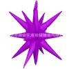 Globo Decorativo de Película de Aluminio 4D de Color Fluorescente de 22 pulgadas 32 pulgadas Globo Flotante de Helio Púrpura para Fiesta de Cumpleaños Boda