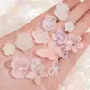 Acrílico esmerilado jalea dos colores lazo disco accesorios diy hecho a mano casero material para collar pulsera con cuentas