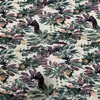 Tecido Estampado de Algodão e Linho Azul Floral Étnico Tecido Boêmio Almofada Lijiang Toalha de Mesa Saia de Linho
