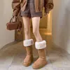 Primeiro Encontro Botas de Neve Jixue Femininas 2026 Inverno Novo Acolchoado com Pelúcia Botas Longas Bidirecionais Sapatos de Algodão Antiderrapantes Tendência
