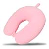 Almohada de espuma con forma de U y logotipo personalizable, almohada de viaje sencilla, almohada de cuello para avión, almohada de espuma con forma de U