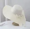 Estilo de Venta Caliente Transfronterizo: Sombrero de Paja para Mujer con Ala Extra Grande, Sombrero de Sol Estilo Vacaciones en la Playa, Sombrero de Sol Tejido con Protección Solar para el Verano