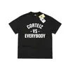 Camiseta de manga corta estilo Corteiz VS Tee con eslogan marca de moda CORTEIZ VS EVERYBODY