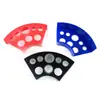 Soporte de Paleta de Colores de Plástico en Forma de Abanico con 8 Agujeros, Soporte de Exhibición de Tazas para Mezclar Colores, Juego de Soportes para Tazas de Color, Bandeja para Tatuajes, Materiales de Color para Tatuaje y Bordado