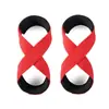 Tira de suporte para levantamento terra em 8 para fitness, levantamento para cima, tira de suporte fixa antiderrapante, protetor de pulso para treinamento de fitness