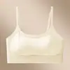 Sujetador tipo base con tiras finas para mujer, modelo nuevo, espalda bonita, sin costuras, cómodo, realza el busto pequeño, anti-caída