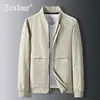Chaqueta de Béisbol Informal de Estilo Coreano de Moda para Hombre, Primavera y Otoño, con Cuello Alto, Versátil y Elegante, Top para Hombre