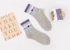 Calcetines Personalizados Primavera y Otoño para Mujer Calcetines Bordados de Dibujos Animados Tendencia de Letras Calcetines Deportivos Calcetines para Estudiantes