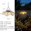 Nuevo Candelabro Solar Lámpara Colgante para Árbol en Patio Exterior Lámpara de Techo para B&B Villa Puerta de Entrada Estilo Chino Ratán Atmósfera