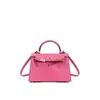 Bolso Kelly Piel Genuina Bolso Cruzado para el Trabajo Versátil para Mujer Nuevo Estilo para Oficinista Bolsos de Mano de Gama Alta para Mujer