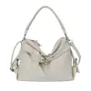 Bolso Tote de Gran Capacidad Holgado Otoño 2026 Nuevo Estilo Versátil para Mujer de Gama Alta Estilo Retro Coreano Bolso de Hombro Único Cruzado