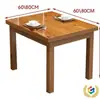 Juego de mesa y sillas comerciales de madera maciza para restaurante, mesa y sillas de restaurante, mesa de comedor para restaurante de comida rápida, mesa para barbacoa y hot pot