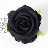 Simulación cabeza de flor rosa de franela pequeña boda boda escena coche de boda diseño hotelero pared de flores arco flor de seda al por mayor