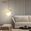 Lustre de Cabeceira para Quarto Nórdico Moderno Minimalista Personalidade Restaurante Bar Lâmpada Parede de Fundo de TV Luxo Trigo Taibao