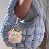 Boneca de bola de carvão de dopamina Pequeno Pingente Chaveiro Bolsa Bolsa Mochila Celular Pendurado Boneca de pelúcia fofa