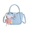 Bolsas de Mujer de Moda de Este Año: Bolso Cubo Azul Sal Marina, Bolso Estilo Nuevo 2026, Bolso de Mano Cesta, Bolso de Hombro Cruzado