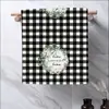 Pano de Prato Transfronteiriço, Tipo Pendurado para Secar as Mãos, Design Floral Fresco, Pano de Limpeza Doméstica, Toalha de Mão, Feito Sob Medida