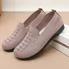 Zapatos de Punto Ligero con Hebilla Ligera, Estilo Nuevo Primavera y Verano para Dropshipping, Zapatos Cómodos y Ligeros para Personas de Mediana Edad y Mayores, Zapatos de Tela Old Beijing, Zapatos para Caminar