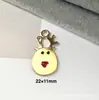 142 Colgantes de Navidad Colgantes de Aleación con Gota de Aceite Accesorios para Joyería DIY Colgante de Papá Noel Muñeco de Nieve Campana