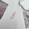 Novo Lindo Mini Pingente Chaveiro Cachorro Balão Luminoso Colorido Desenho Animado Cachorrinho Corrente para Celular Chaveiro