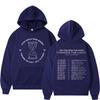 Sudadera con capucha gráfica de la banda coreana Ateez World Tour 2025 para hombre y mujer Ha