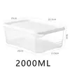 Caja de Almacenamiento para Compartimento Crujiente de Refrigerador Caja de Empaque de Alimentos de Grado Alimenticio Caja Sellada a Prueba de Olores para Conservar la Frescura Caja para Congelador