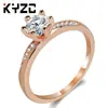 Joyas de moda transfronterizas, populares entre Europa y Estados Unidos, anillos de diamantes de seis garras para parejas, anillos de boda, explosiones de AliExpress, joyas de cobre blanco.