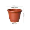 Vasos de Flores de Plástico Espessados, Vasos Ecológicos Duráveis para Mudas de Estufa com Bandejas, Vasos para Plantio de Plantas Verdes e Flores em Varandas