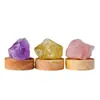 Luz de Noche de Cristal Natural Rosa Morado Amarillo Cristal Piedra Bruta Luz de Noche USB Mesita de Noche Sala de Estar Luz Ambiental Luz Decorativa Venta al por Mayor