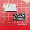 Etiqueta de Letra Número Oso Estilo Luna Chanel Simulada Accesorios de Plástico DIY para Fundas de Teléfono y Zuecos