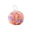 Flor de esponja bola de banho 2 em 1 bola de banho espumante macia para uso doméstico, não se desfaz, flor de banho de esponja