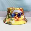 Chapéu de Sol Masculino de Guarda-sol Chapéu de Pescador de Pato Amarelo Bonito Chapéu de Pescador Feminino