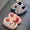 Zapatillas de algodón para niños otoño e invierno 2026 nuevo cachorro para niños y niñas, a juego para bebé y padre, felpa de algodón engrosada y cálida para uso en casa