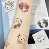 Pegatinas de Tatuaje de Gatito Baratas Lindas de Dibujos Animados Impermeables de Larga Duración Pegatinas para el Brazo Estilo Ins Lavables para Mejores Amigos