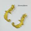 Colgante de Fénix colgante pájaro latón cobre embrión tridimensional diy semiacabado collar aretes creativo