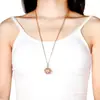 Pendente Vazado Flor Gota Mexicana Aromaterapia Corrente de Aço Titânio Diamante Difusor de Óleo Essencial Colar para Mulheres