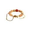 Nueva Pulsera de Loto Antiguo Super Hada para Mujer de Estilo Chino 2025ins Pulsera de Novia de Alto Valor Diseño Nicho Sentido Avanzado