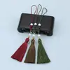 Juego de Cuerda Antigua de Mano con Cuentas y Borlas, Broche de Langosta Desmontable, Marcapáginas, Colgante de Abanico, Llavero, Stock Listo de Fábrica