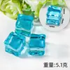 Cubos de Gelo Falsos de Cristal Imitação, Brinquedos de Pedras Preciosas, Cubos de Gelo de Alta Simulação Acrílicos para Vitrines de Bar, Aquários, Restaurantes, Decorações de Cubos de Gelo, Gelo Picado