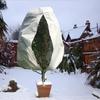 Capa de Proteção Contra Geada para Plantas Mais Vendida no Exterior, Capa Anti-Congelamento de Tecido Não Tecido Espessado, Tipo com Cordão e Zíper Capa de Proteção de Inverno para Flores
