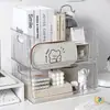 Cajas de Almacenamiento Apilables para Escritorio, Estantes Organizadores de Cosméticos para Mascotas de Lujo Ligero, Transparente para Artículos Esenciales Diarios y Varios del Hogar