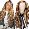 Comercio Transfronterizo Moda Europea y Americana Encaje Frontal Color Piano Cabello Rizado Onda Grande África Venta Caliente Encaje Frontal Cabello Rizado Onda