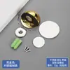 Tope de puerta superior de acero inoxidable sin perforaciones Tope de puerta de succión al suelo tipo Tortuga con resistencia magnética para puerta, goma gruesa anticolisión, tope de puerta montado en el suelo