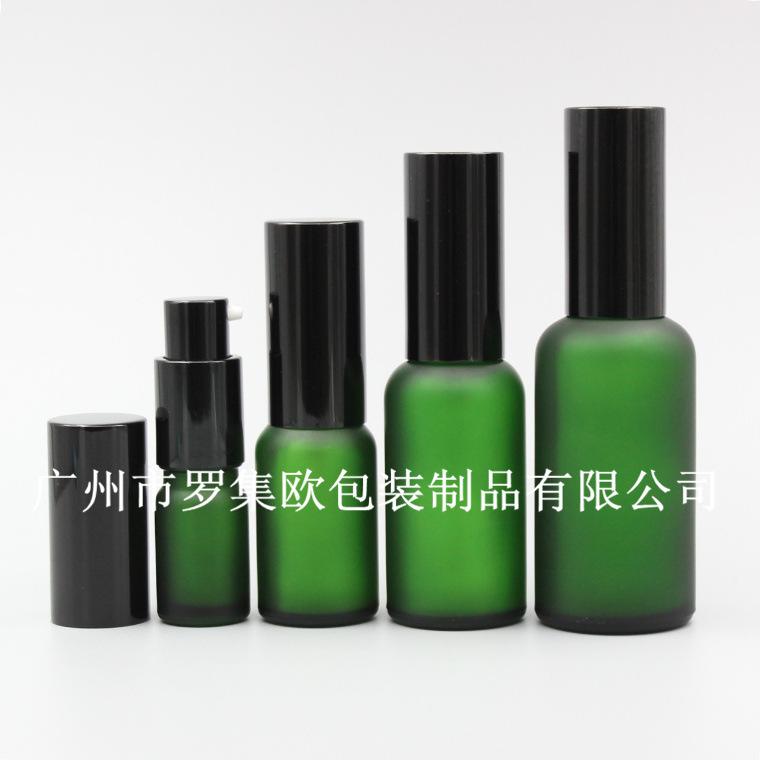 绿磨砂精油瓶 005