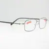 Novos Óculos de Leitura Metal Full Style Masculino Prata e Preto Bicolor Lente Anti Luz Azul Fabricante de Óculos de Leitura Venda por Atacado