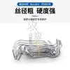 Acessórios de plantio para jardinagem Suporte de treliça para plantas trepadeiras Conector de mola de suporte Clipe de mola de pressão Mola de pressão Fio de aço Clipe de arame de aço Fivela de fixação de tubo de aço revestido de plástico