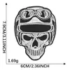 Atacado de Fábrica Patch de Caveira Fantasma Estilo Punk Acessórios Decorativos para Roupas Bolsa de Lona Patch de Tecido para Costurar/Passar
