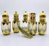 Garrafas de Óleo Essencial de Alta Qualidade para Atacado 10ml Octogonais Galvanizadas com Rolo para Perfume com Alto Acabamento e Estilo do Oriente Médio Garrafas de Vidro