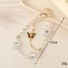 Pendente de Celular de Cristal com Contas de Luxo Leve de Alta Qualidade, Pingente de Bolsa com Corrente Dupla de Borboleta, Pingente de Chaveiro de Pulso